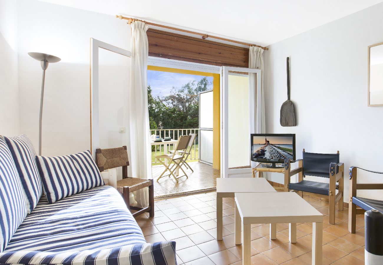 Apartamento en Llafranc - 1CEN A2 - Apartamento sencillo con jardín y piscina comunitaria a 800m de la playa de Llafranc