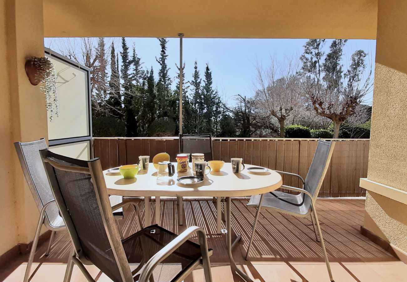 Apartamento en Llafranc - 1CEN A3 - Apartamento sencillo con jardín y piscina comunitaria a 800m de la playa de Llafranc
