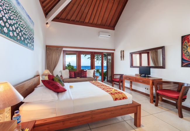 Villa en Candidasa - pantai candidasa - Bonita casa de 2 habitaciones con  impresionantes vistas al mar en Bali