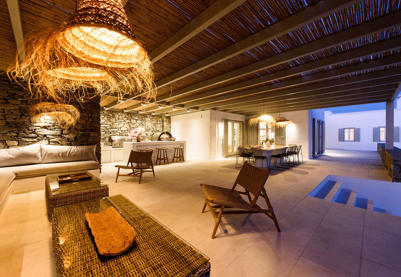 Villa en Paros - Arete - Casa espectacular para 14 personas con bonitas vistas al mar cerca de Golden Beach