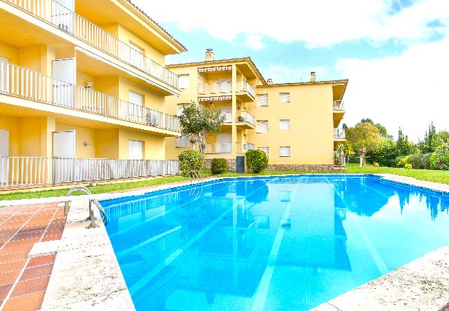 Apartament en Llafranc - 1CEN A1 -Apartament senzill amb jardí i piscina comunitària situat a Llafranc, a uns 800m de la platja