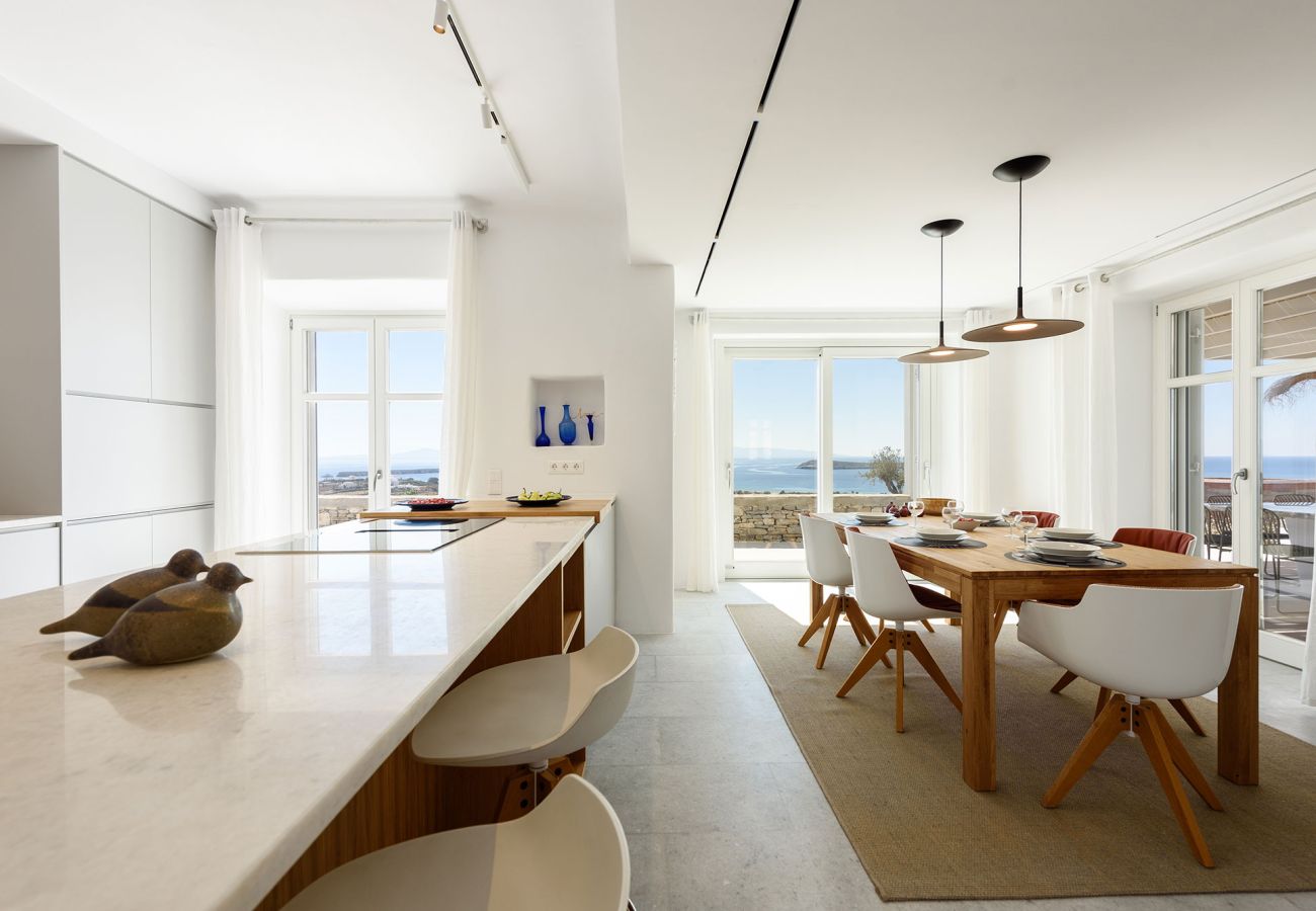 Vil.la en Paros - Casa espectacular per a 14 persones amb boniques vistes al mar a prop Golden Beach