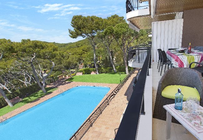 Apartment in Llafranc - 1LLUM 01 - Spacious 4 bedroom apartment with communal garden and swimming pool only 500m from the beach of Llafranc,