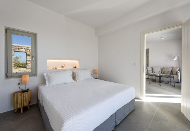 Villa in Paros - Elea - Magnificent house with pool for 10 people and sea views in Golden Beach (Greece) Villa in Paros - Elea - Magnificent house with pool for 10 people and sea views in Golden Beach (Greece)