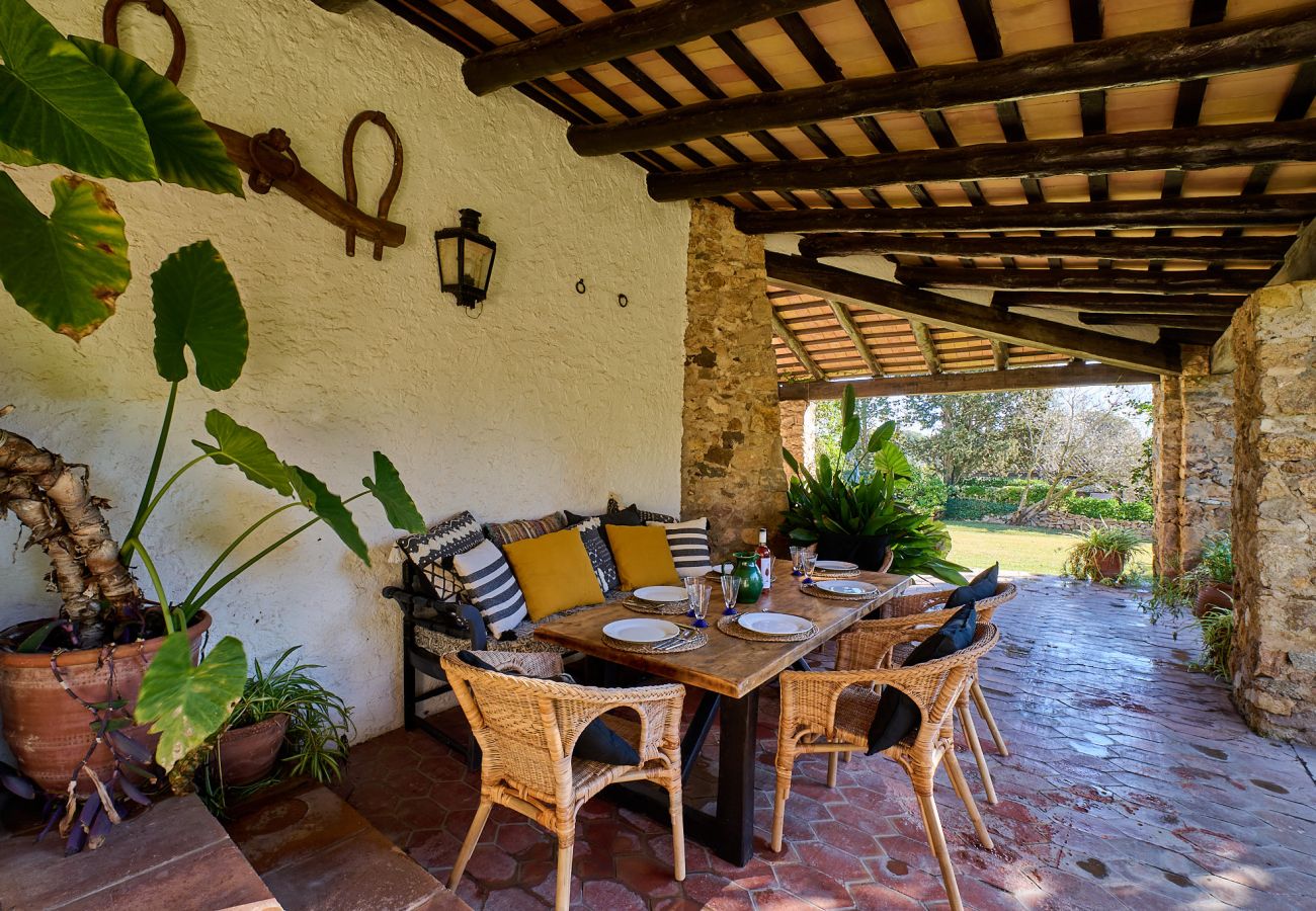 Villa in Mont-ras - 1 Mas Pagès, rural house for 9 people with garden and private pool