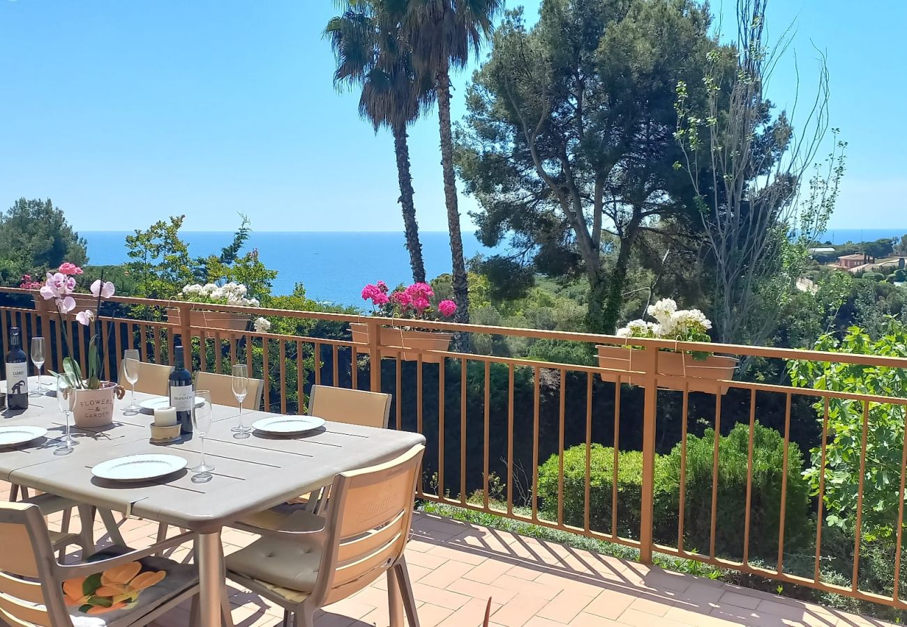 Villa à Blanes - Belle maison avec piscine privée et vue sur la mer près de la plage de Sant Francesc